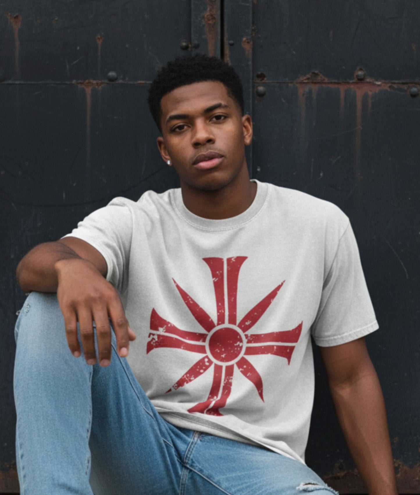 PEGGIES Eden's Gate Acid Wash Oversize Far Cry 5 T-Shirt