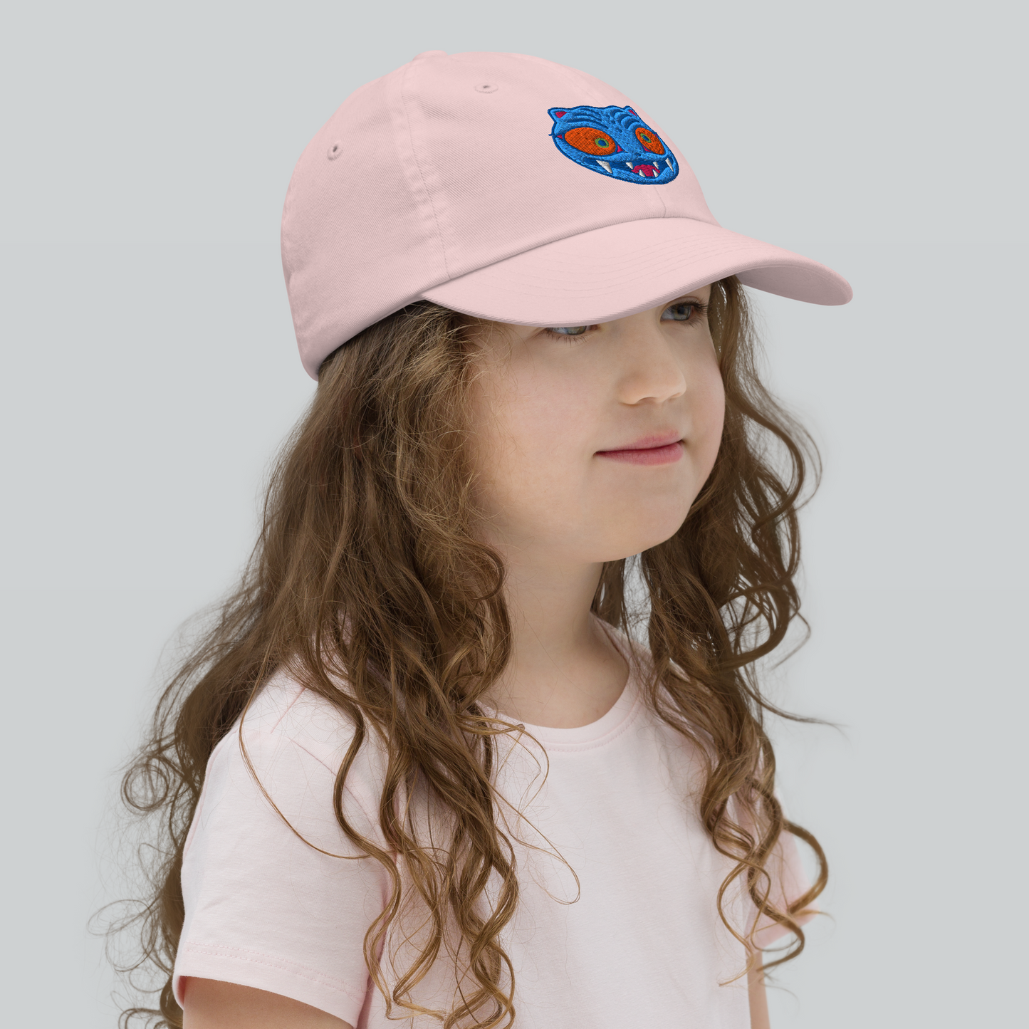 Youth Derpy Tiger Embroidered KPOP Baseball Cap