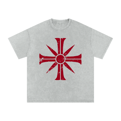 PEGGIES Eden's Gate Acid Wash Oversize Far Cry 5 T-Shirt