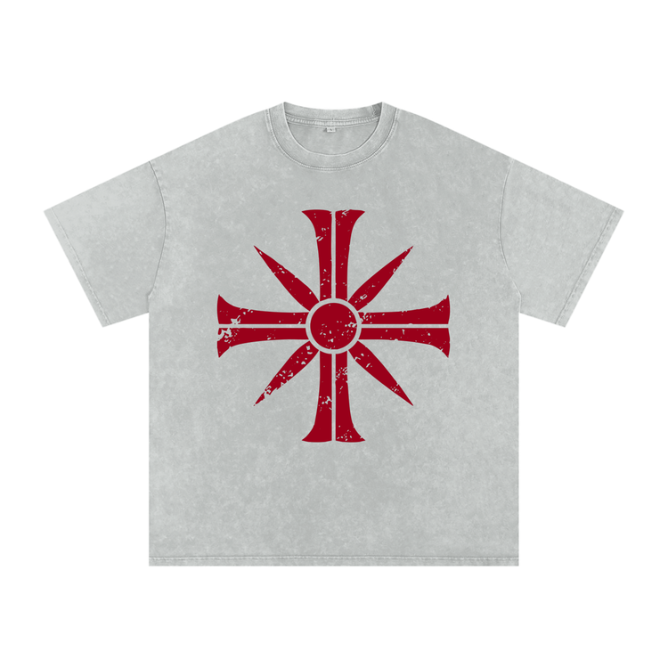 PEGGIES Eden's Gate Acid Wash Oversize Far Cry 5 T-Shirt