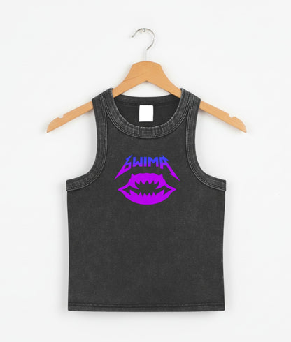 Gwima Obsessed Fan Snow Washed Tank Top