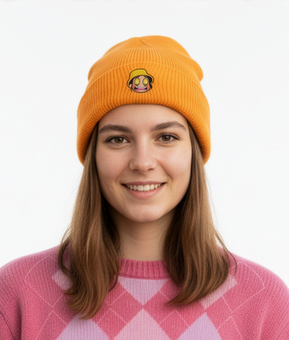 Beanie Hat from funny scene Kpop Demon Hunters Popcorn Eyes Zoey Merch Gear Corn Butter Eyes Huntrix KDH by Creator Theater Unisex