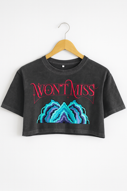 Deluxe MIRA Cosplay Won't Miss Snow Washed Crop Top