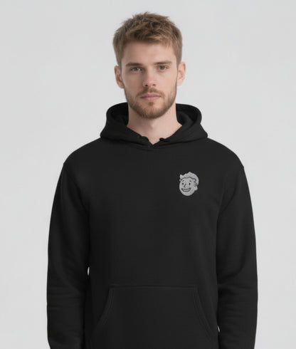 Please Stand By Monochrome BW Oversized Hoodie