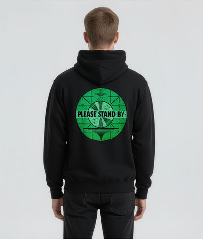 Please Stand By Fallout Radioactive Green Oversized Hoodie