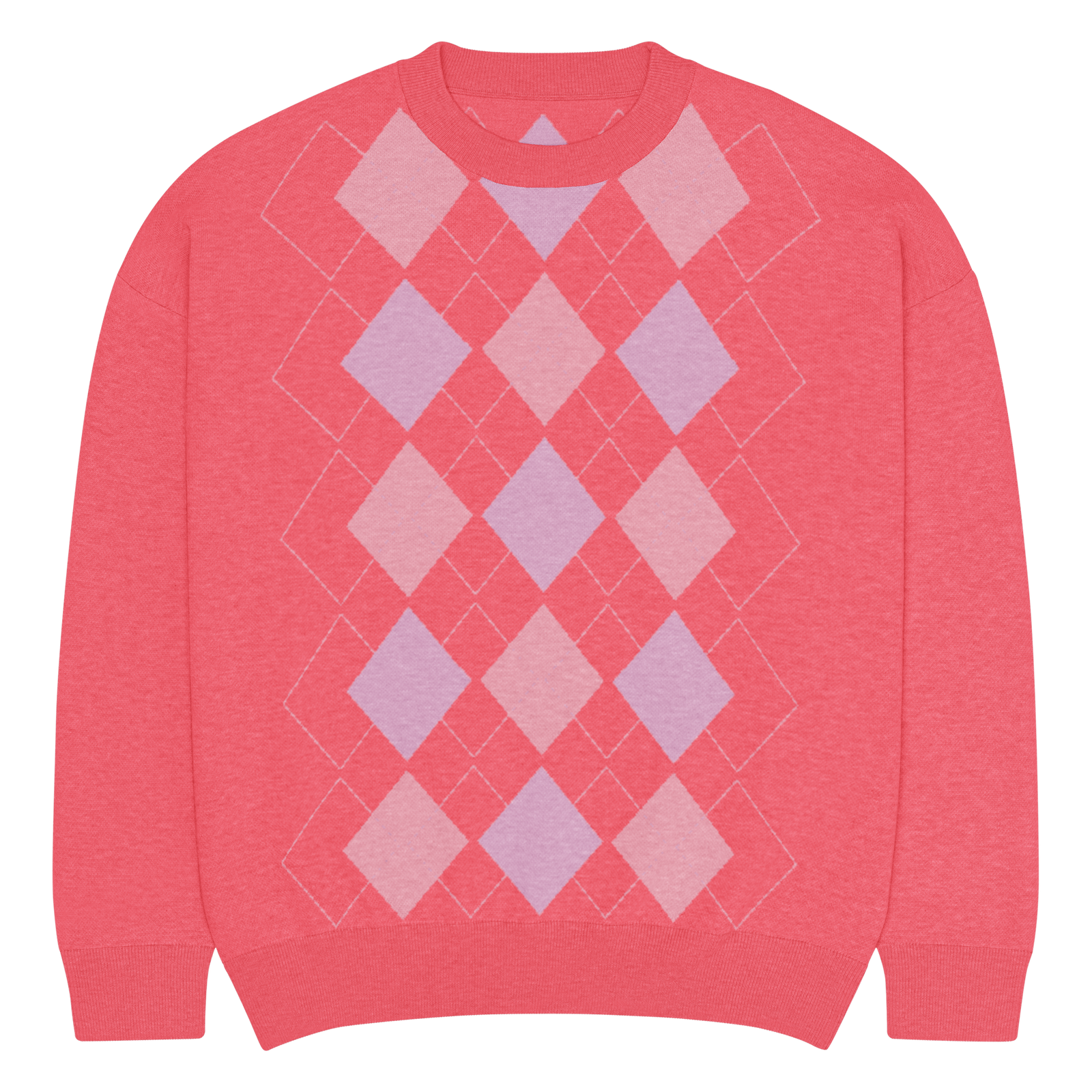 BABY SAJA Relaxed Fit Crew Neck Knit Sweater KPOP