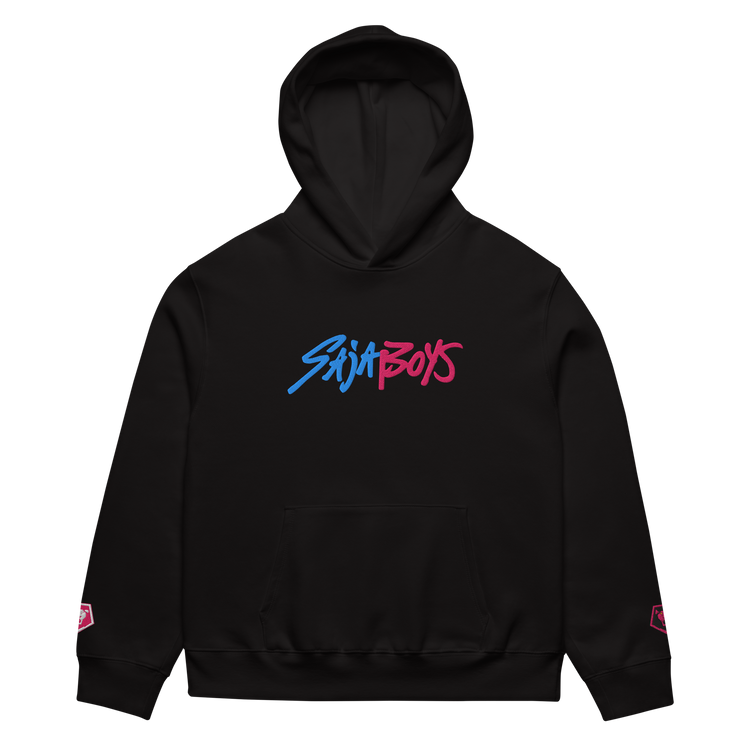 Saja Boys Hoodie Premium Embroidered Details Lion Sigil Demon Logo Vivid Colors Comfortable Unisex Fit Front KDH KPop Demon Hunters