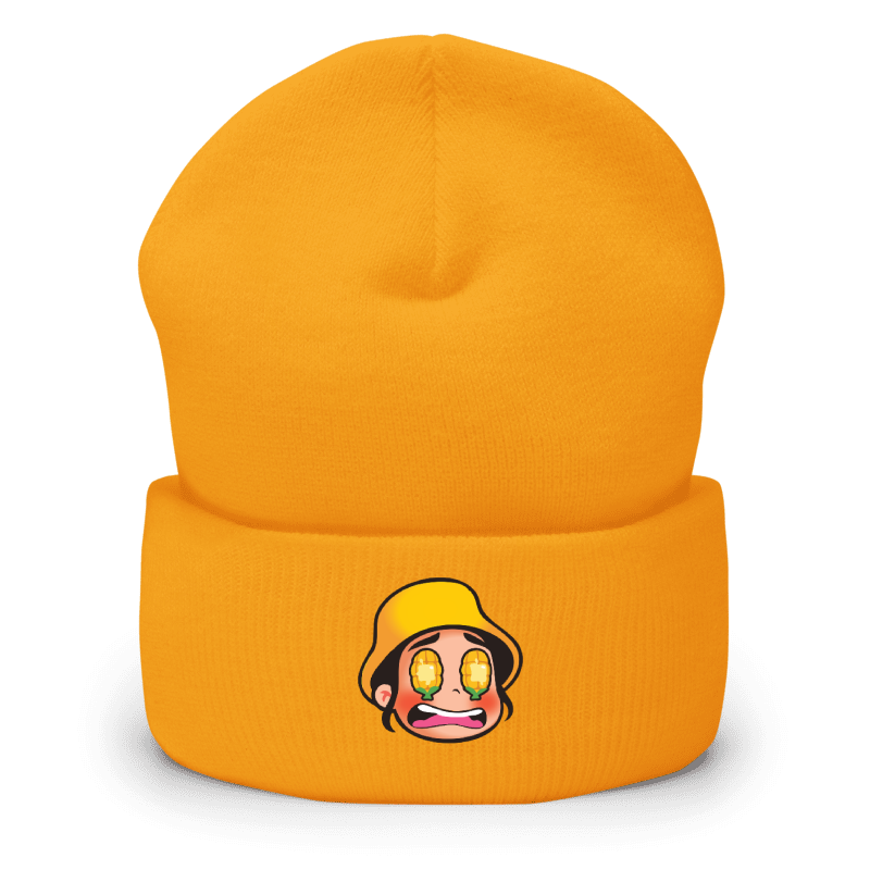 Corn Eyes Zoey Embroidered Cuffed Beanie