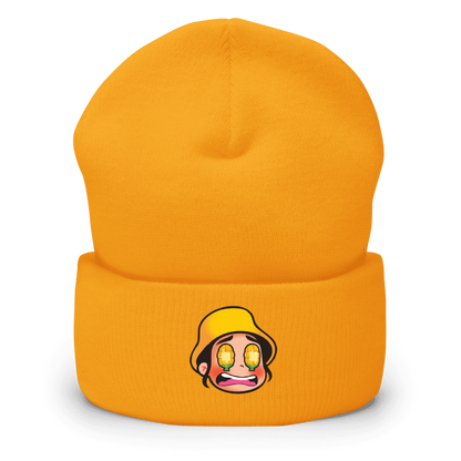 Corn Eyes Zoey Embroidered Cuffed Beanie