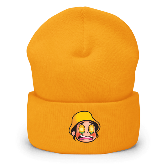 Corn Eyes Zoey Embroidered Cuffed Beanie